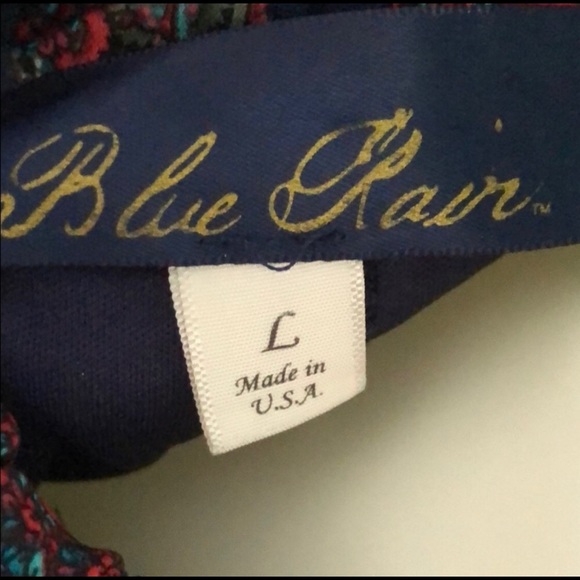 3/$10, 4/$12, 5/$14, 6/$16 🛍 Blue Rain size L paisley elastic waist skirt. - Picture 3 of 7